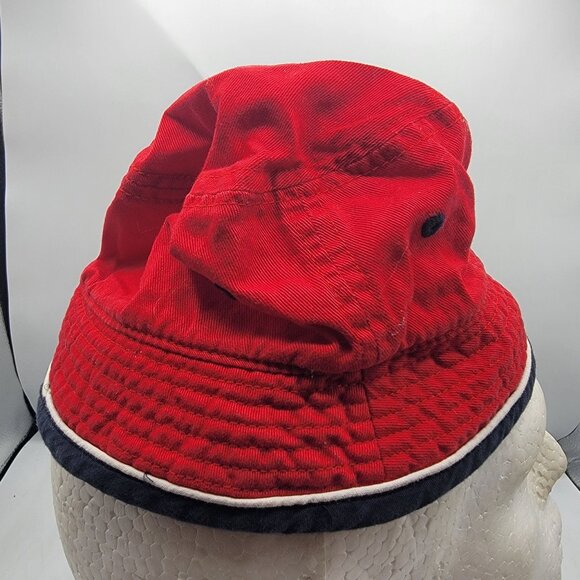 Nike Infant Red Bucket Hat Camping Outdoors Casual Summer Lightweight - Picture 4 of 8